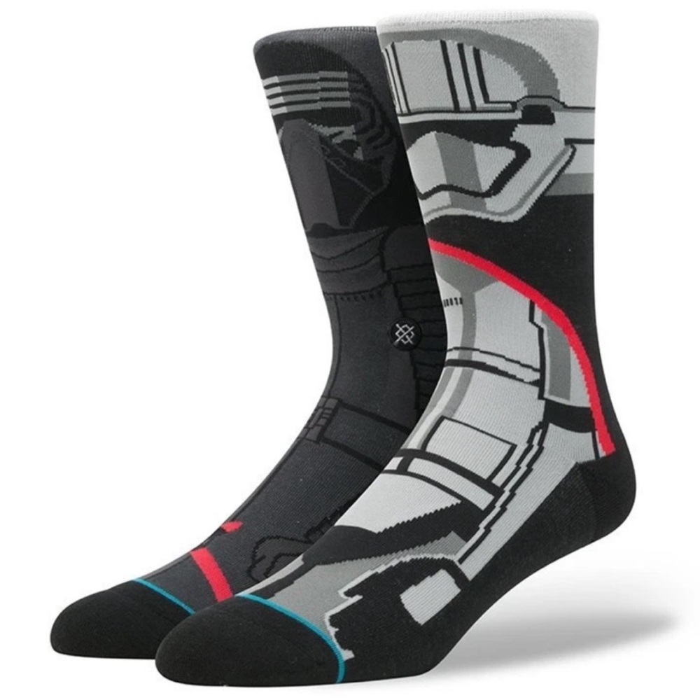 Stance x Star Wars FIRST ORDER Graphic Black Grey Socks MEDIUM M Mens NEW